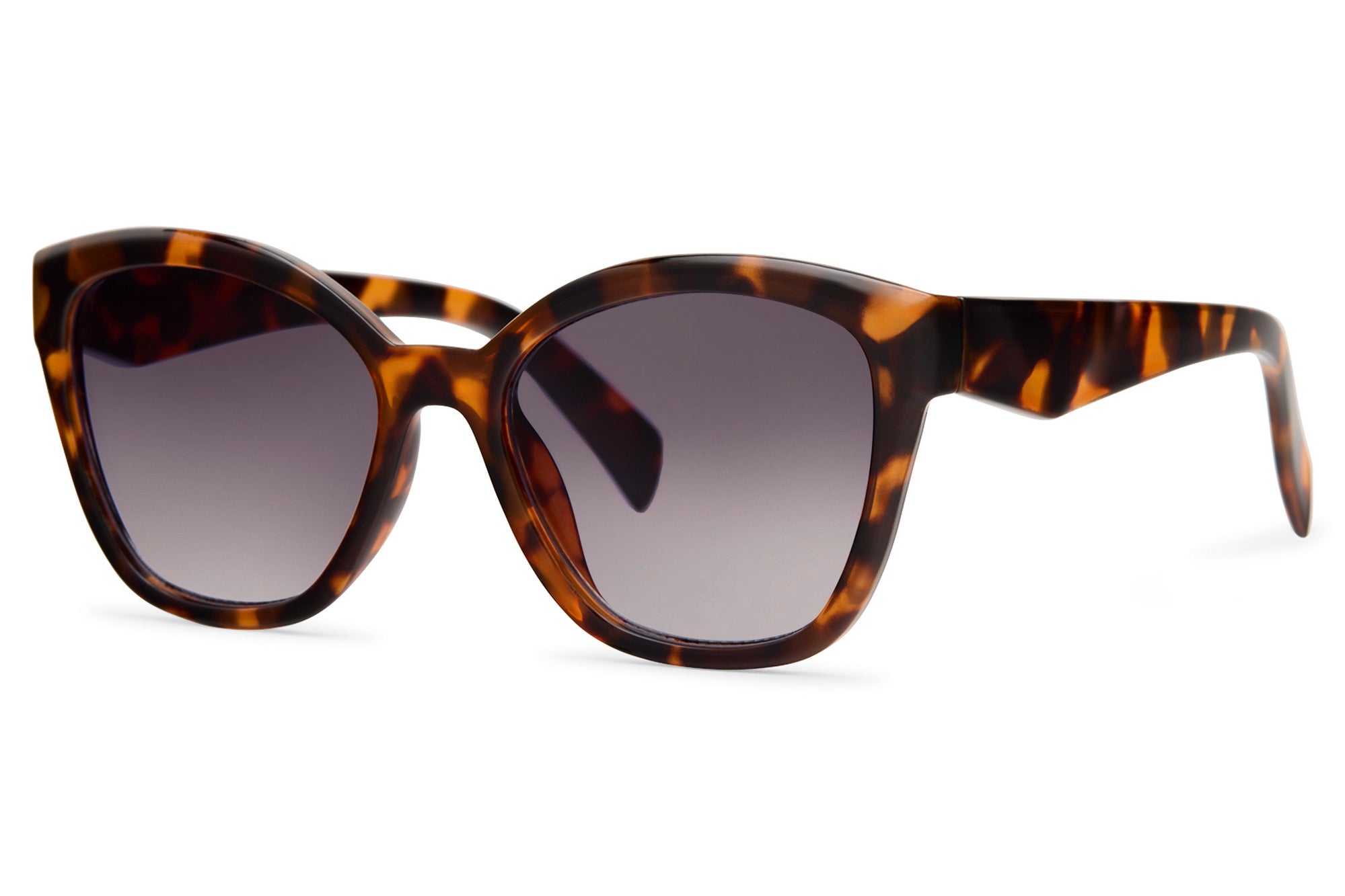 Gafas de Sol Cat Eye Carey Marrón Lente Negra Degradada Eco