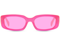 Gafas de Sol Rectangulares Montura Rosa Lente Rosa