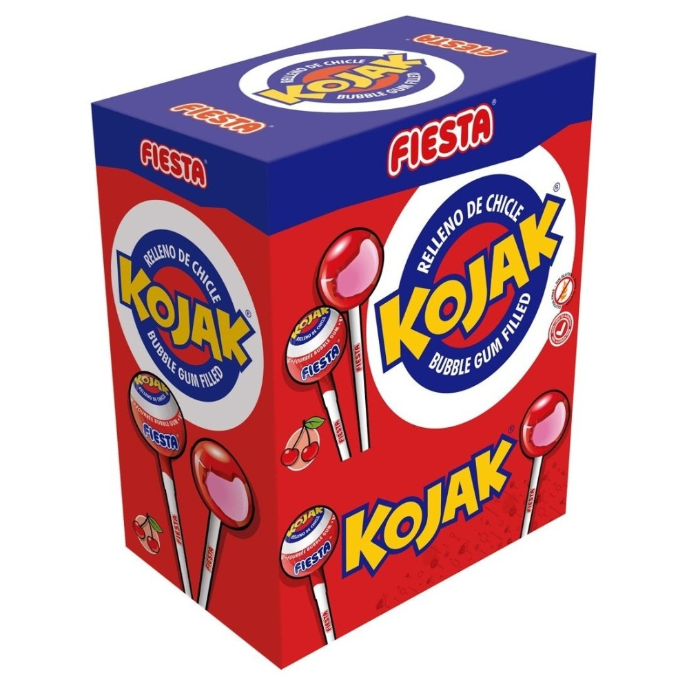Kojak Fiesta Bubble Gum Filled – Pack 20 unidades