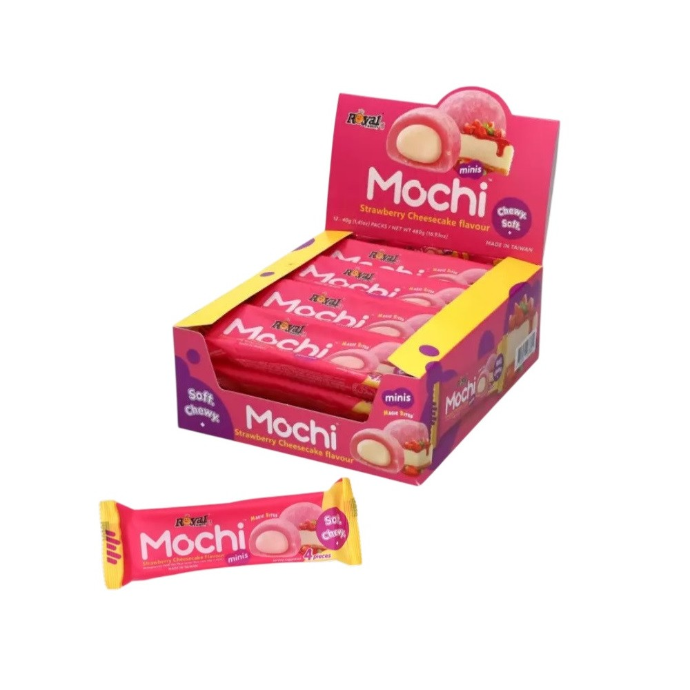 Royal Family Mochi Minis Strawberry Cheesecake – Pack 4 unidades
