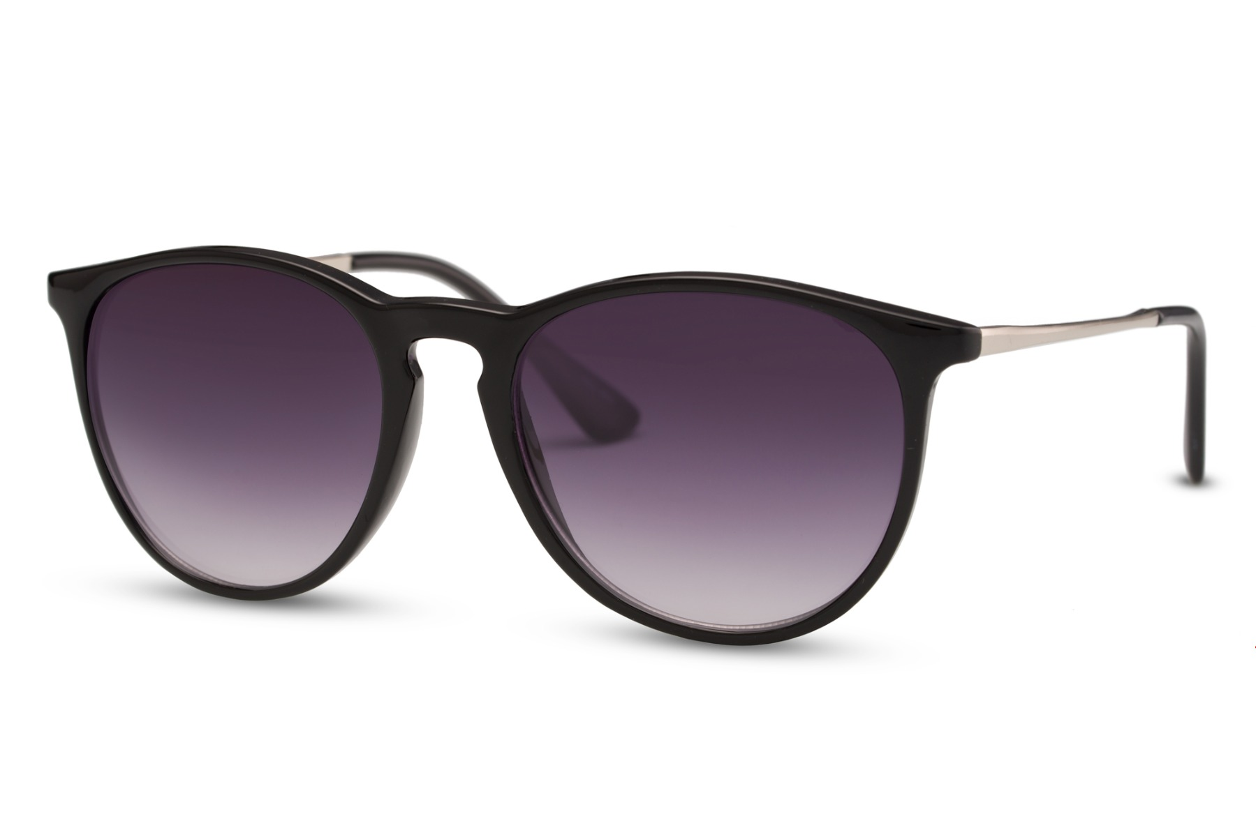 Gafas de Sol Redondas Montura Negra