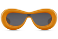Gafas de Sol Oversize Montura Naranja Lente Negra Eco