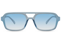 Gafas de Sol Aviador Cuadrado Montura Azul Eco