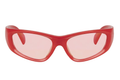 Gafas de Sol Estilo Deportivo Montura Roja