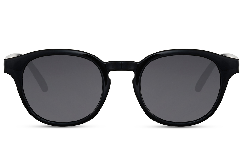 Gafas de Sol Redondas Montura Negra Mate Eco