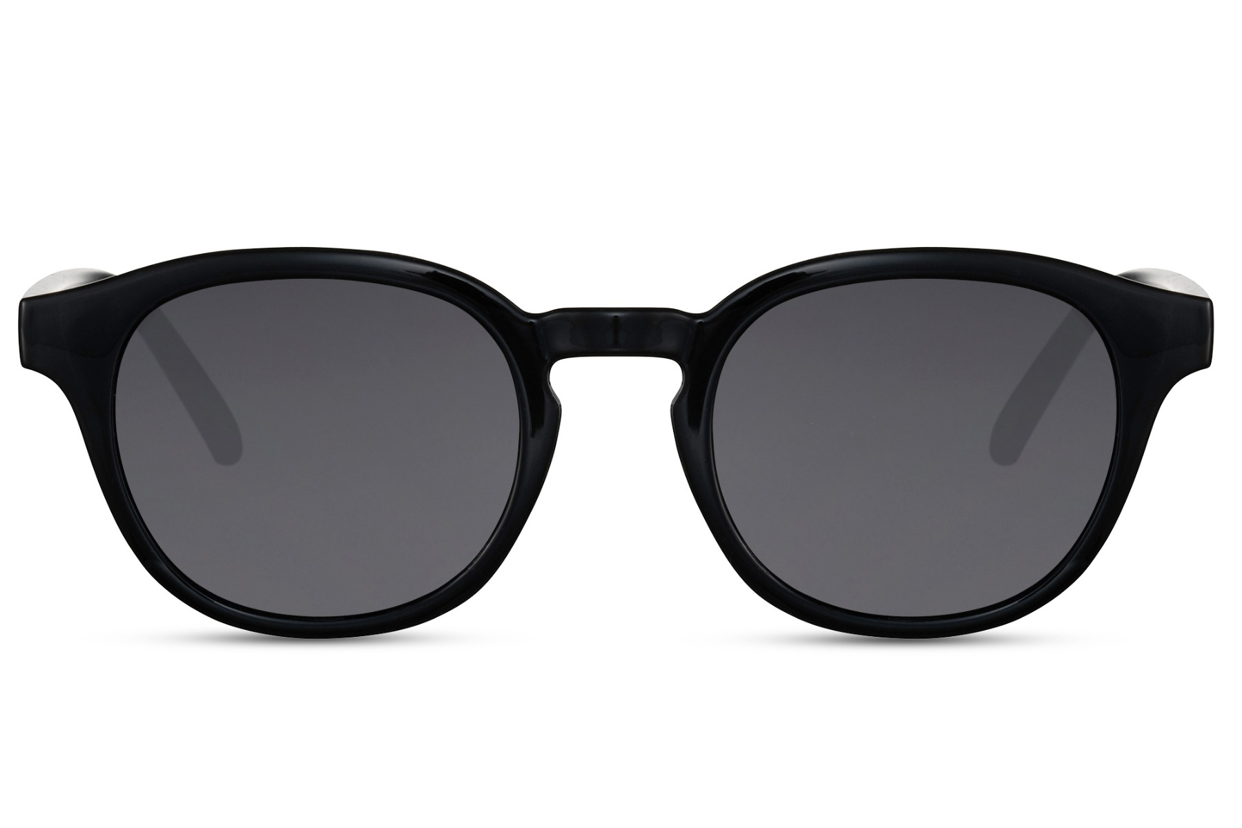 Gafas de Sol Redondas Montura Negra Mate Eco