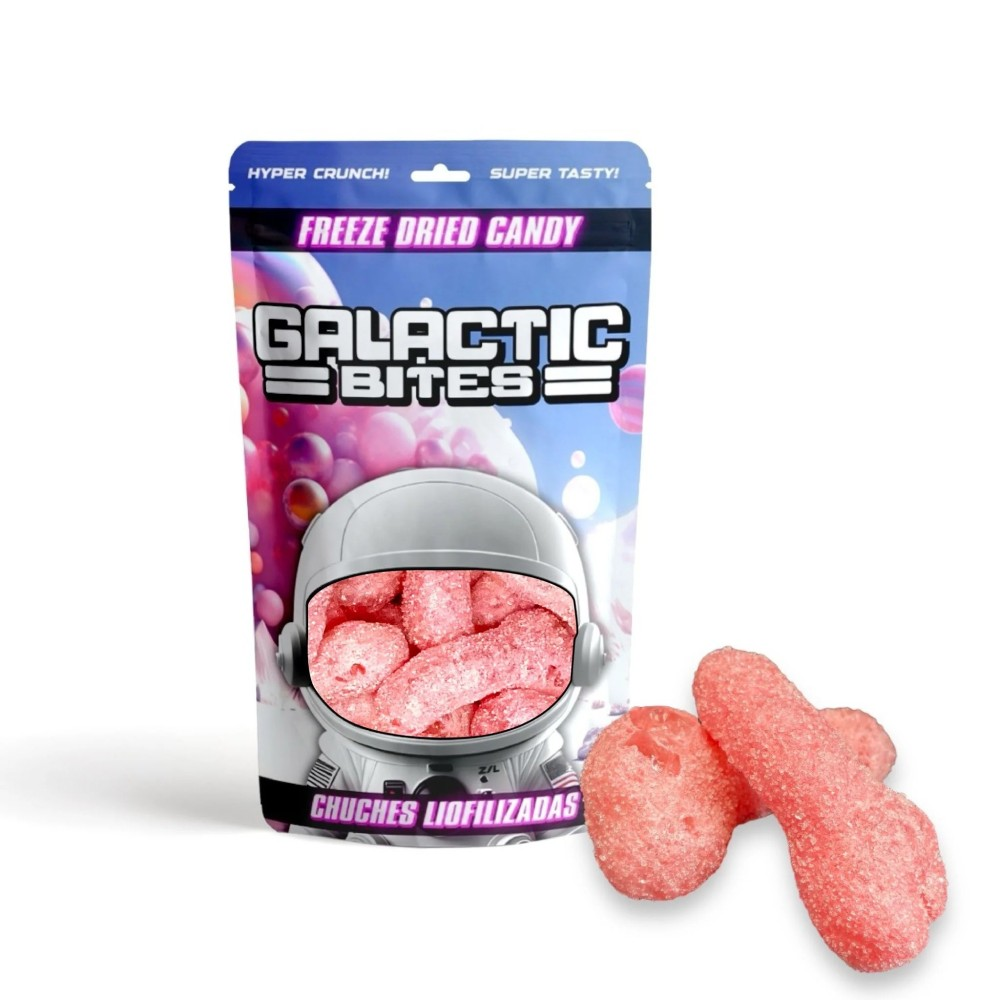 Galactic Bites Freeze Dried Candy Rosa – Chuches Liofilizadas
