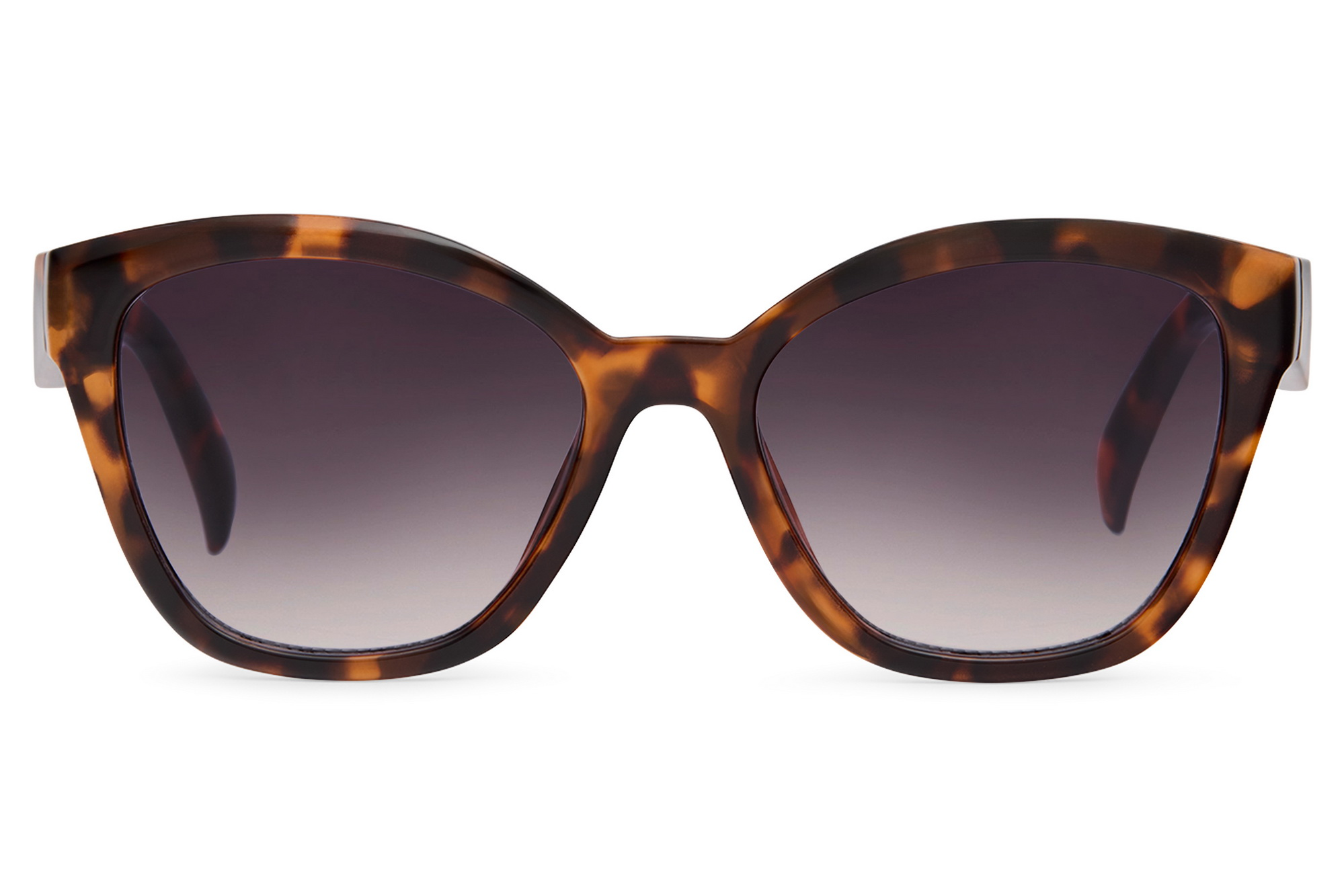 Gafas de Sol Cat Eye Carey Marrón Lente Negra Degradada Eco