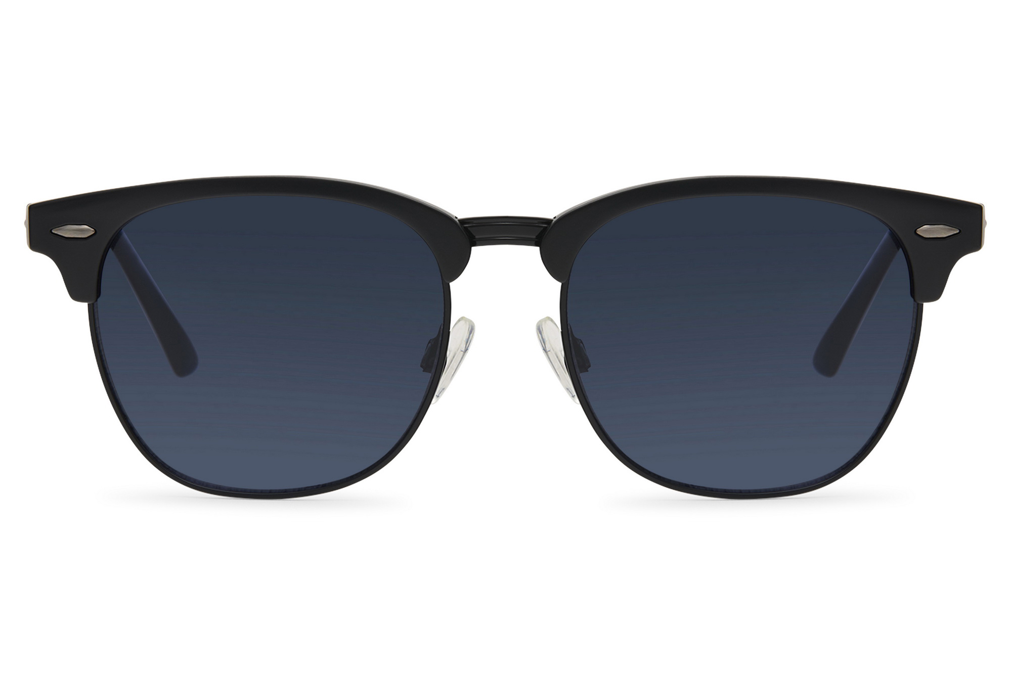 Gafas de Sol Clubmaster Montura Negra Lente Azul Eco