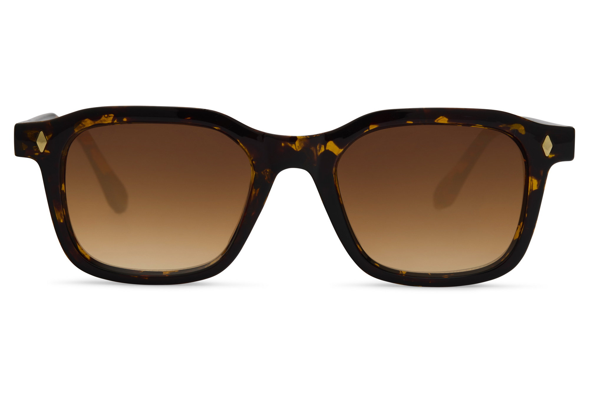 Gafas de Sol Cuadradas Carey Marrón Lente Marrón Degradado