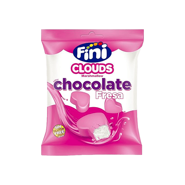 Fini Clouds Marshmallow Chocolate Fresa – Pack 6 unidades
