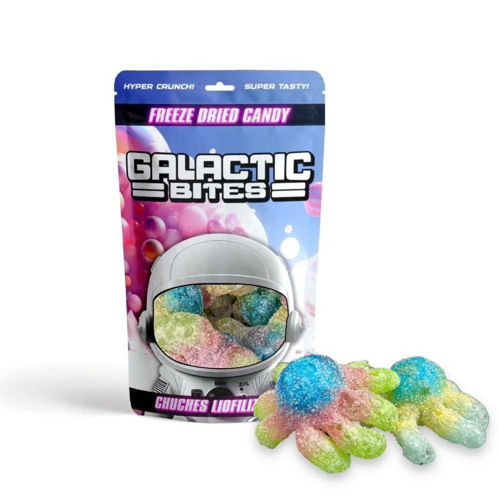 Galactic Bites Freeze Dried Candy Pulpos – Chuches Liofilizadas