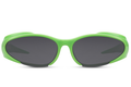 Gafas de Sol Deportivas Montura Verde Lente Negra