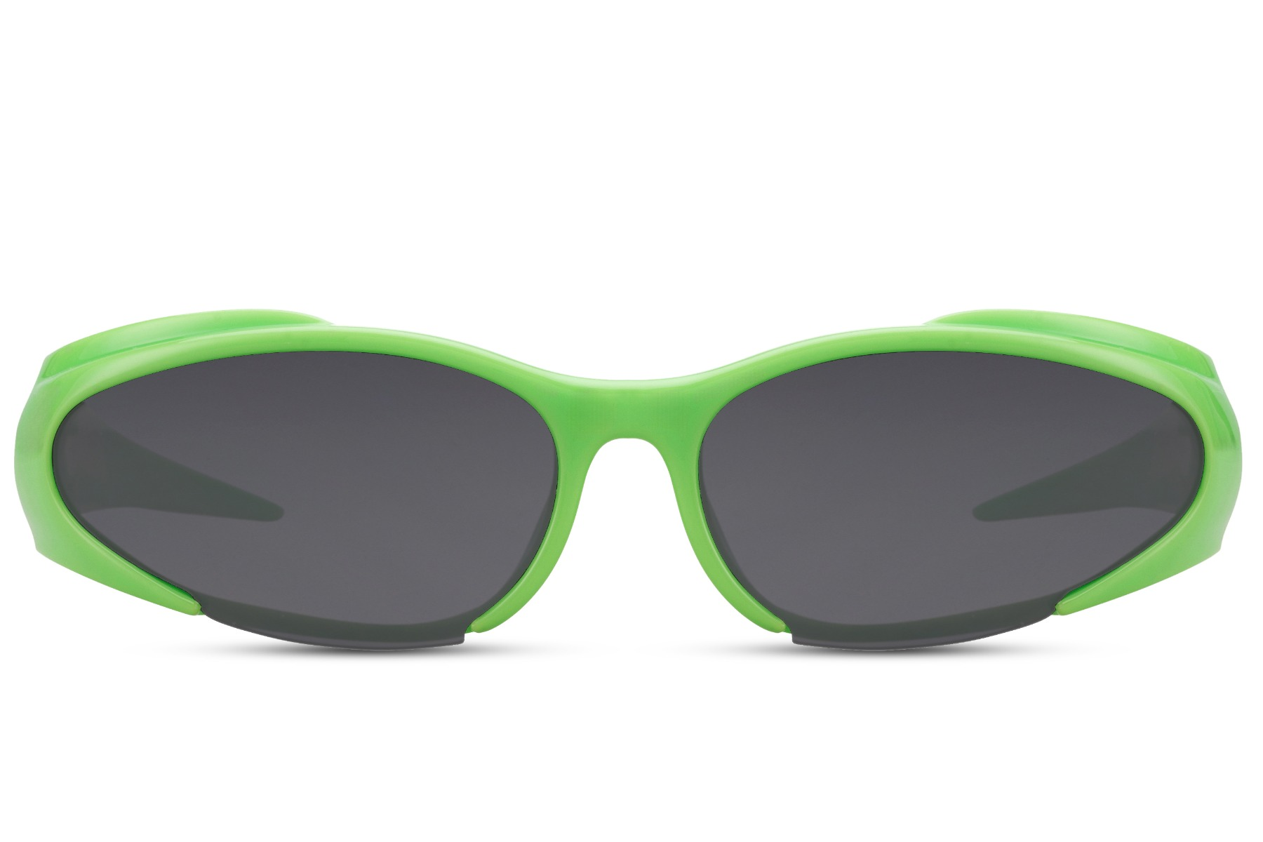 Gafas de Sol Deportivas Montura Verde Lente Negra