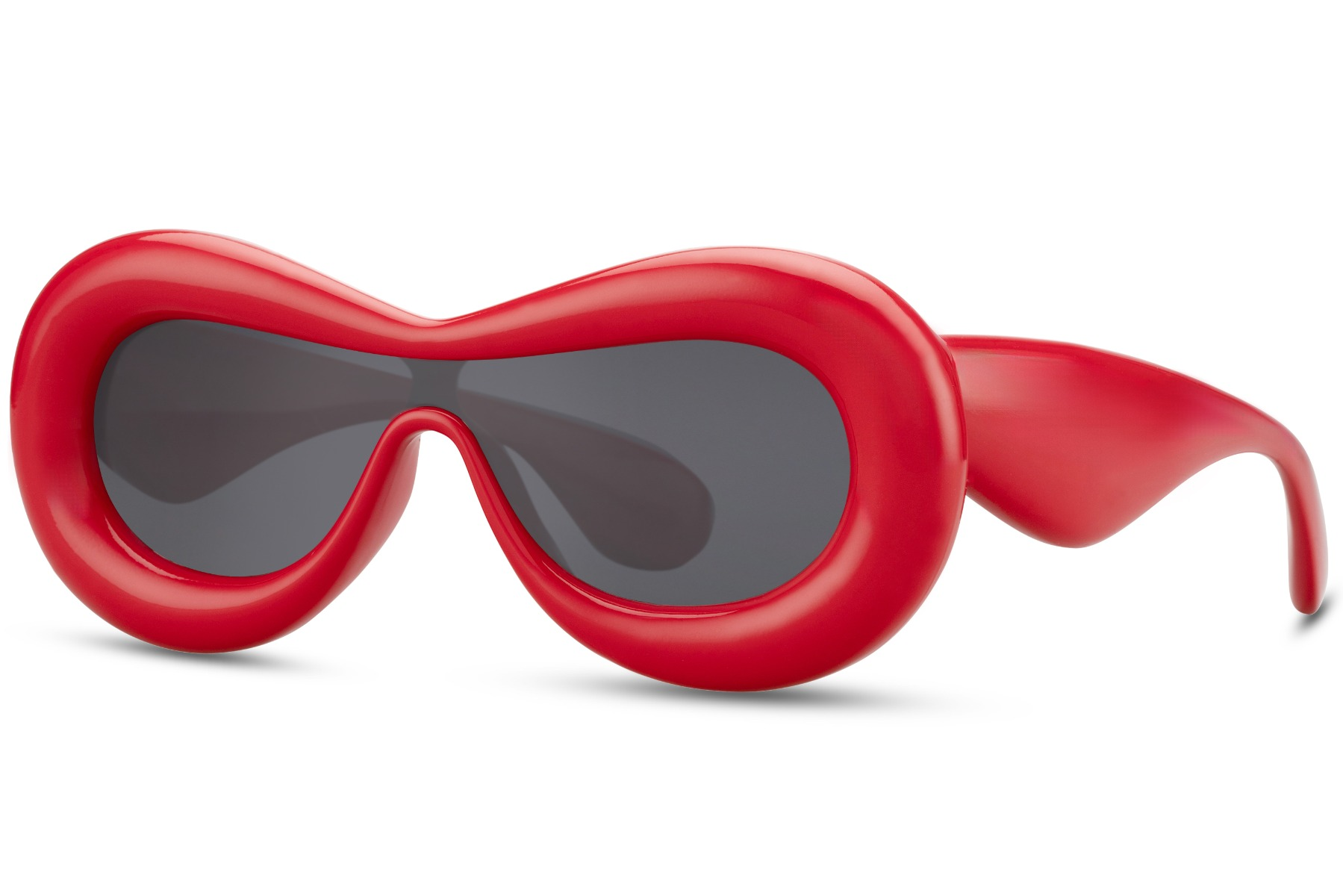 Gafas de Sol Oversize Montura Roja Lente Negra Eco
